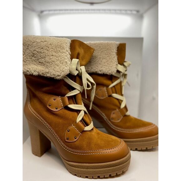 NIB See By Chloe Verena Shearling Lining Suede Leather Boot Mid-Calf 42 11 $495 - Picture 1 of 14